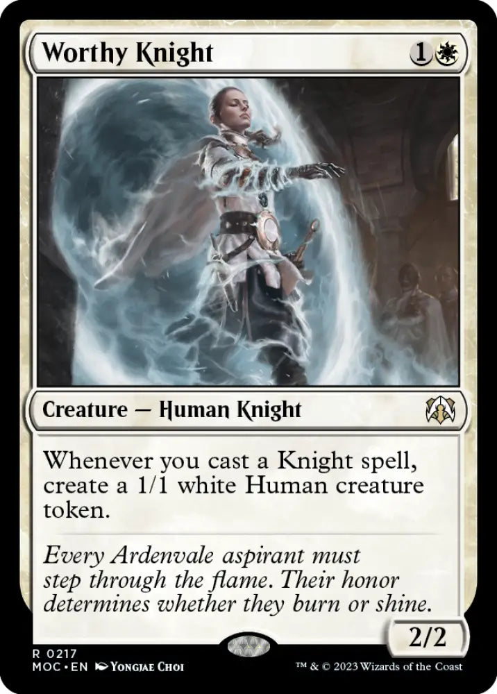 Worthy Knight [March of the Machine Commander] - MTG Single