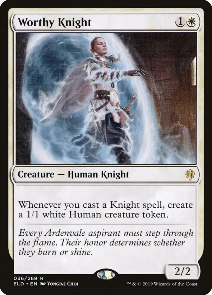 Worthy Knight [Throne of Eldraine] - MTG Single