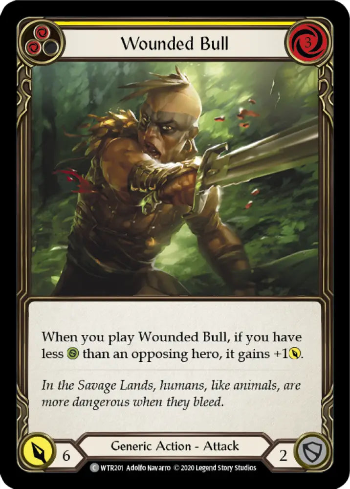 Wounded Bull (Yellow) [Welcome to Rathe Unlimited] Unlimited Normal - Flesh And Blood Single
