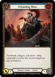 Wounding Blow (Blue) [Welcome to Rathe Unlimited] Unlimited Rainbow Foil - Flesh And Blood Single