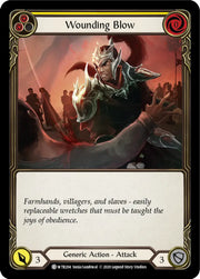 Wounding Blow (Yellow) [Welcome to Rathe Unlimited] Unlimited Rainbow Foil - Flesh And Blood Single