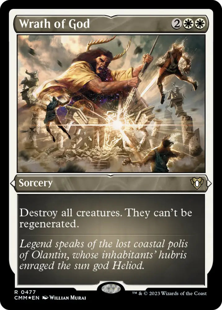 Wrath of God (Foil Etched) [Commander Masters] - MTG Single
