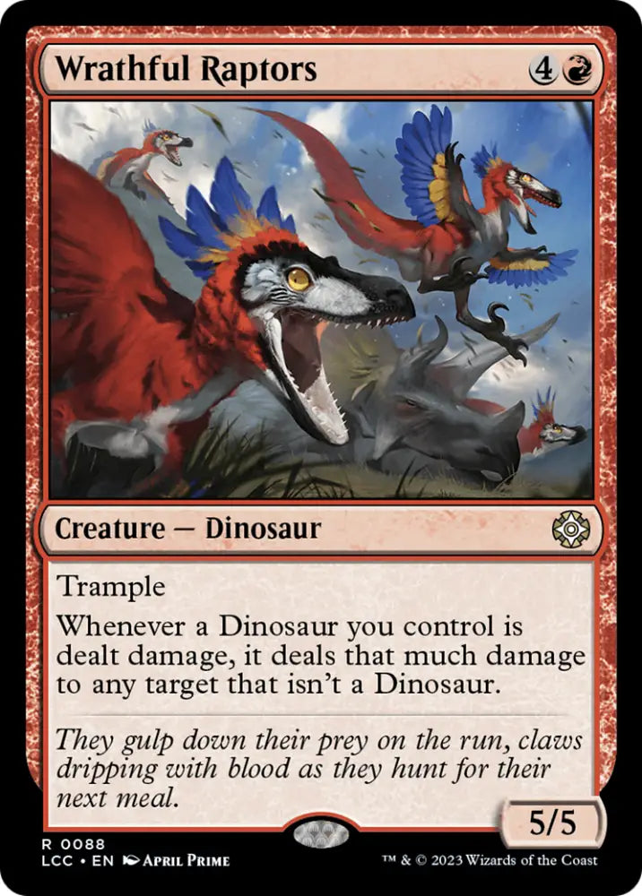 Wrathful Raptors [The Lost Caverns of Ixalan Commander] - MTG Single