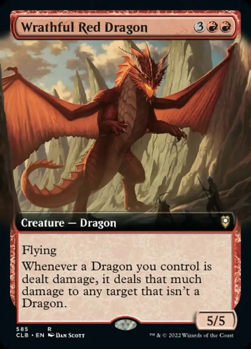 Wrathful Red Dragon (Extended Art) [Commander Legends: Battle for Baldur’s Gate] - MTG Single