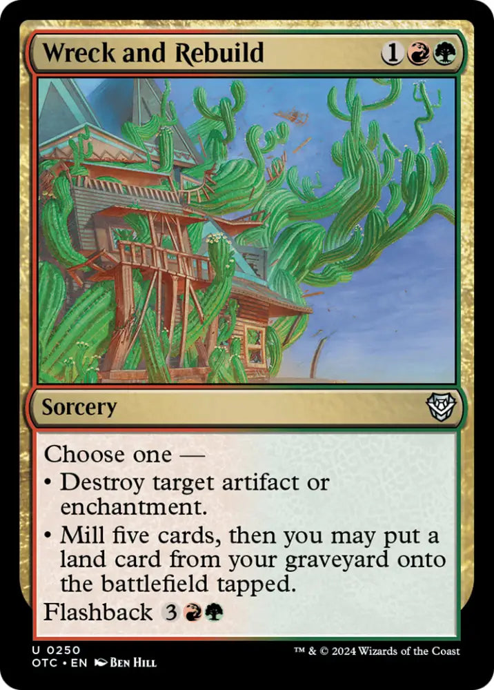Wreck and Rebuild [Outlaws of Thunder Junction Commander] - MTG Single
