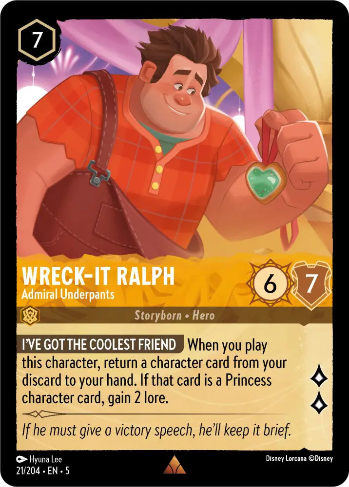 Wreck-It Ralph - Admiral Underpants (21/204) [Shimmering Skies] - Lorcana Single