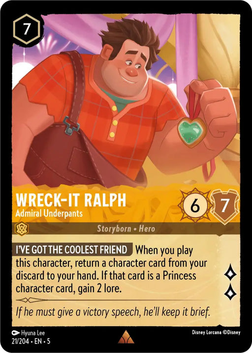 Wreck-It Ralph - Admiral Underpants (21/204) [Shimmering Skies] - Lorcana Single