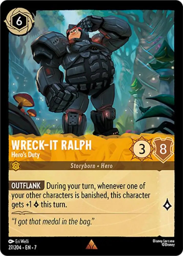 Wreck It Ralph - Hero’s Duty (27/204) [Archazia’s Island] - Lorcana Single