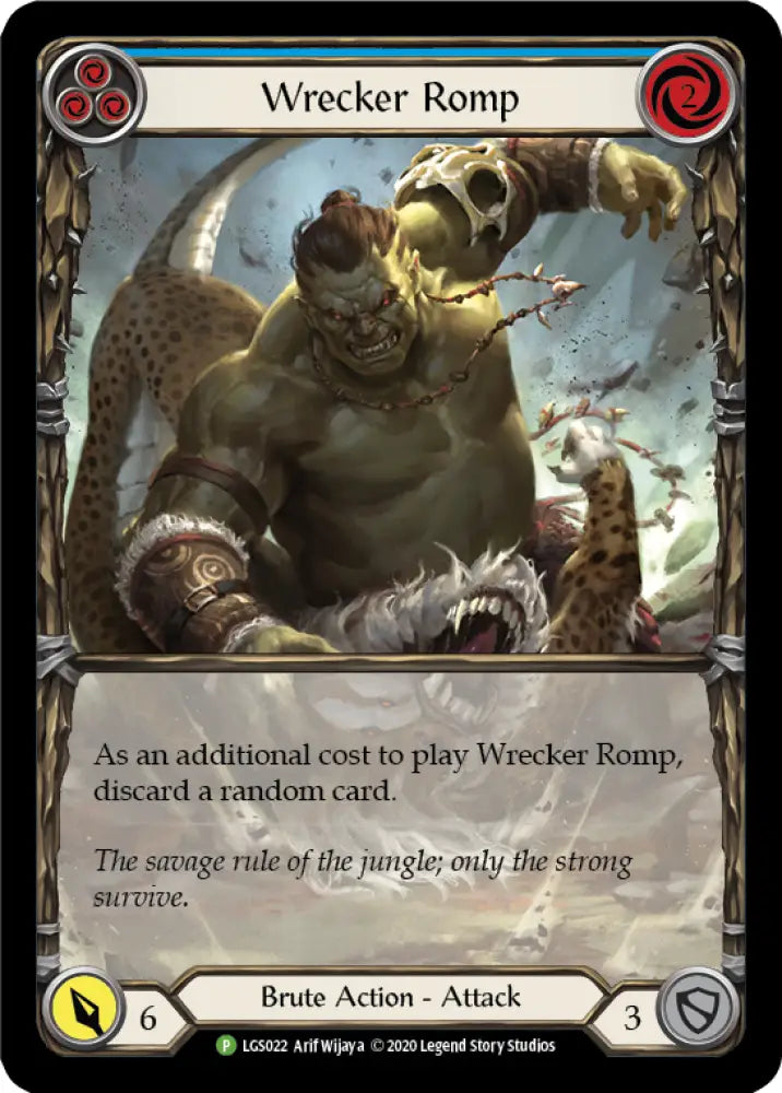 Wrecker Romp (Blue) [LGS022] (Promo) Rainbow Foil - Flesh And Blood Single