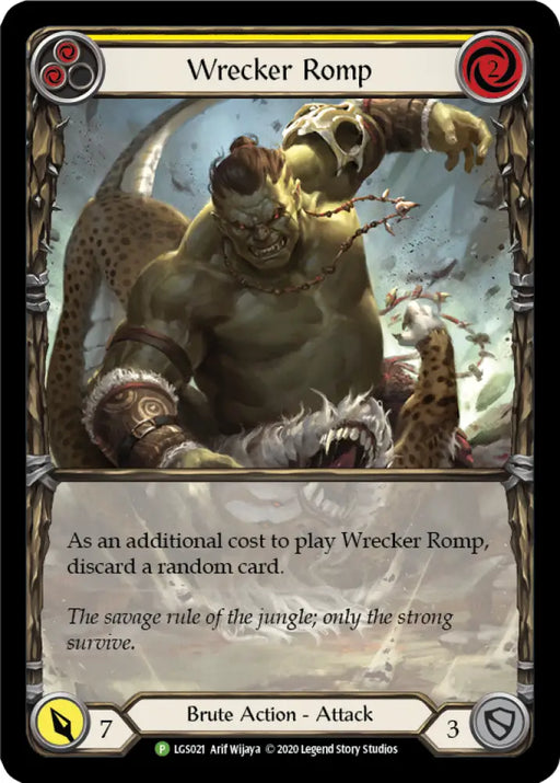 Wrecker Romp (Yellow) [LGS021] (Promo) Rainbow Foil - Flesh And Blood Single