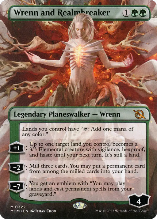 Wrenn and Realmbreaker (Borderless Alternate Art) [March of the Machine] - MTG Single