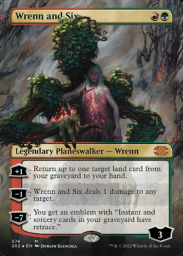 Wrenn and Six (Textured Foil) [Double Masters 2022] - MTG Single