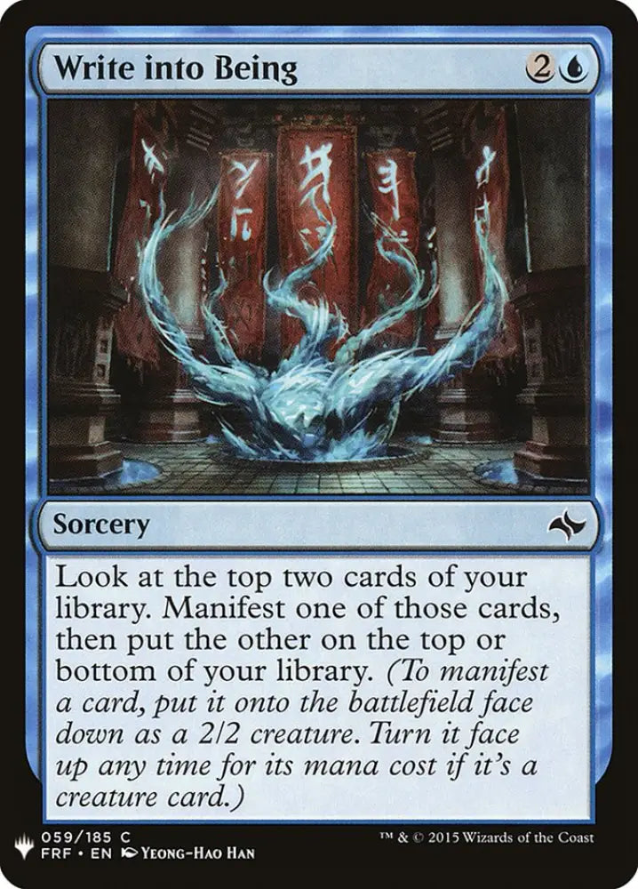 Write into Being [Mystery Booster] - MTG Single