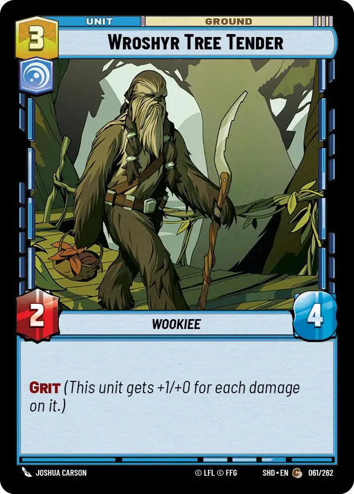 Wroshyr Tree Tender (061/262) [Shadows of the Galaxy] - Star Wars: Unlimited Single