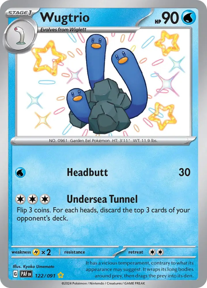 Wugtrio (122/091) [Scarlet & Violet: Paldean Fates] - Pokemon Single
