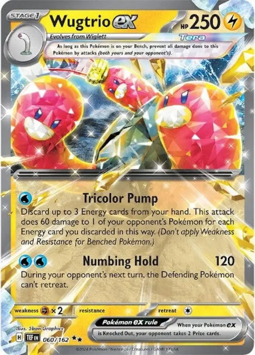 Wugtrio ex (060/162) [Scarlet & Violet: Temporal Forces] - Pokemon Single