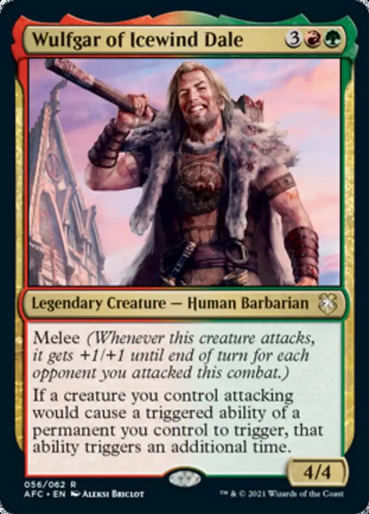Wulfgar of Icewind Dale [Dungeons & Dragons: Adventures in the Forgotten Realms Commander] - MTG Single