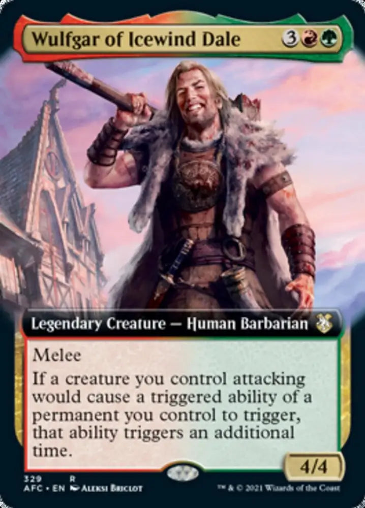 Wulfgar of Icewind Dale (Extended Art) [Dungeons & Dragons: Adventures in the Forgotten Realms Commander] - MTG Single
