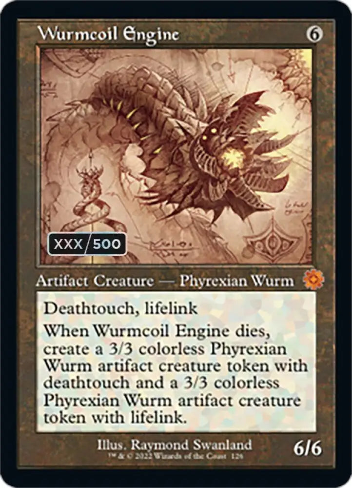 Wurmcoil Engine (Retro Schematic) (Serialized) [The Brothers’ War Retro Artifacts] - MTG Single