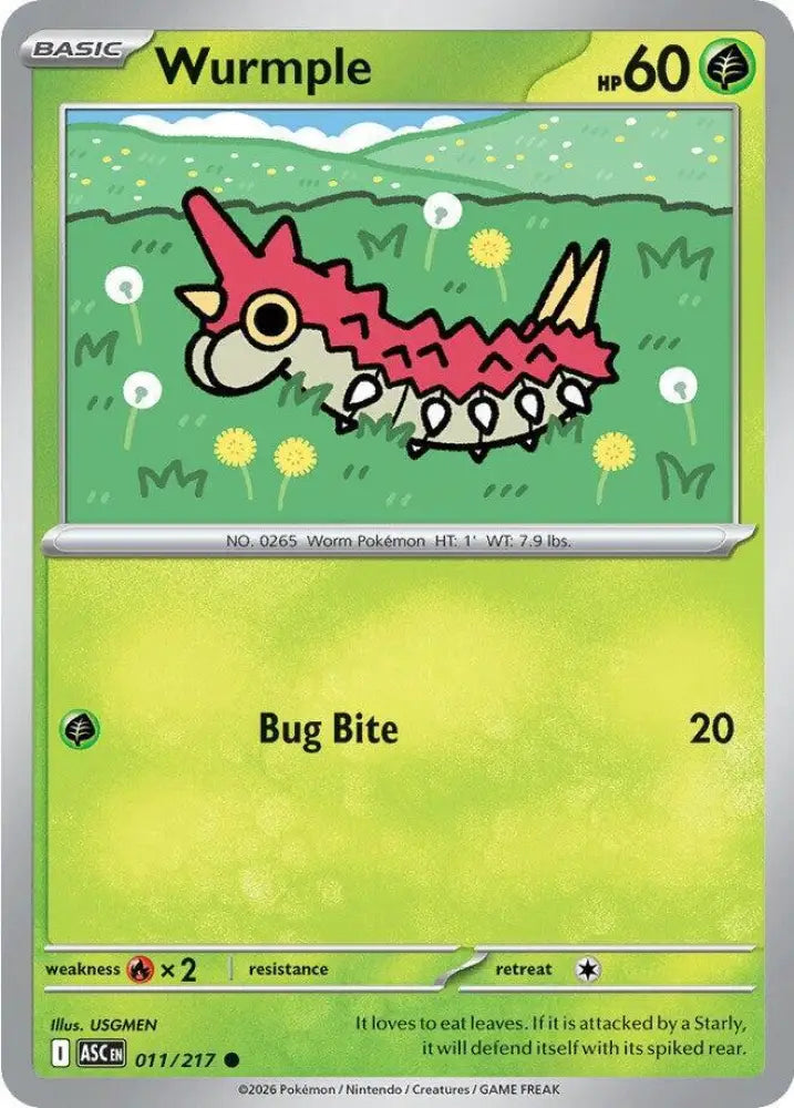 Wurmple (011/217) [ME: Ascended Heroes]