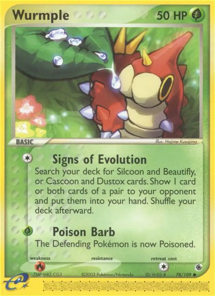 Wurmple (78/109) [EX: Ruby & Sapphire] - Pokemon Single
