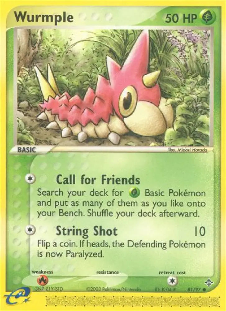 Wurmple (81/97) [EX: Dragon] - Pokemon Single