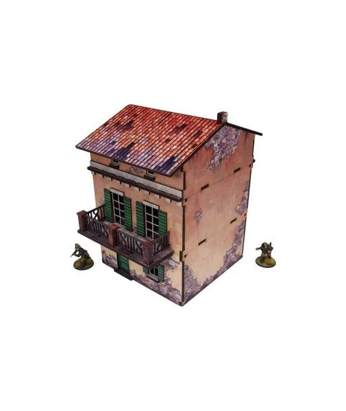 Bolt Action:  WW2 Italy Balcony House Prepainted (Preorder)