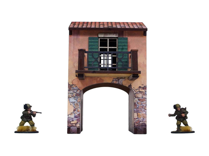 Bolt Action : Maison Avec Portail Et Balcon Italienne De La Seconde Guerre Mondiale Prépeinte (Précommande)
