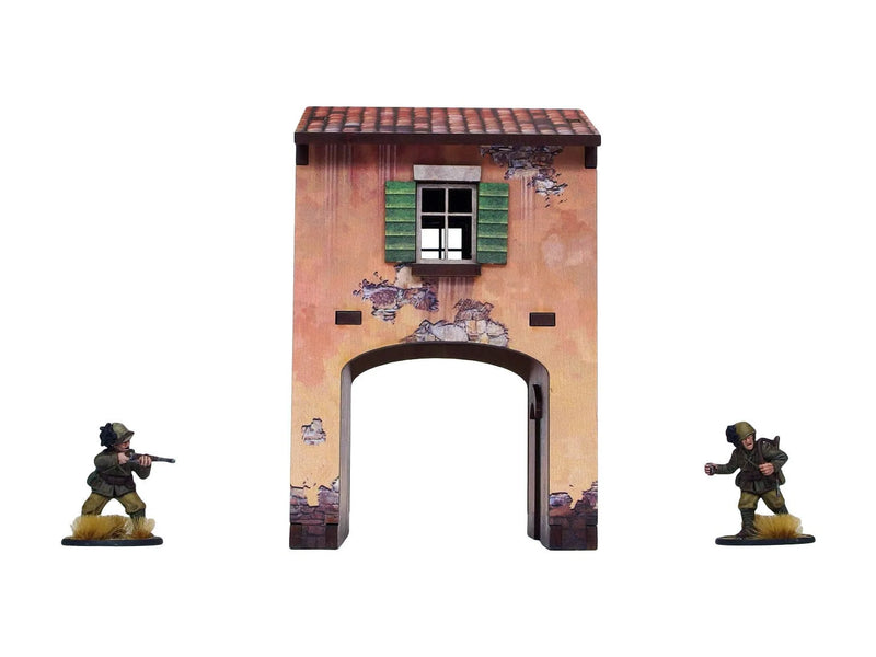 Bolt Action : Maison Avec Portail Italienne De La Seconde Guerre Mondiale Prépeinte (Précommande)