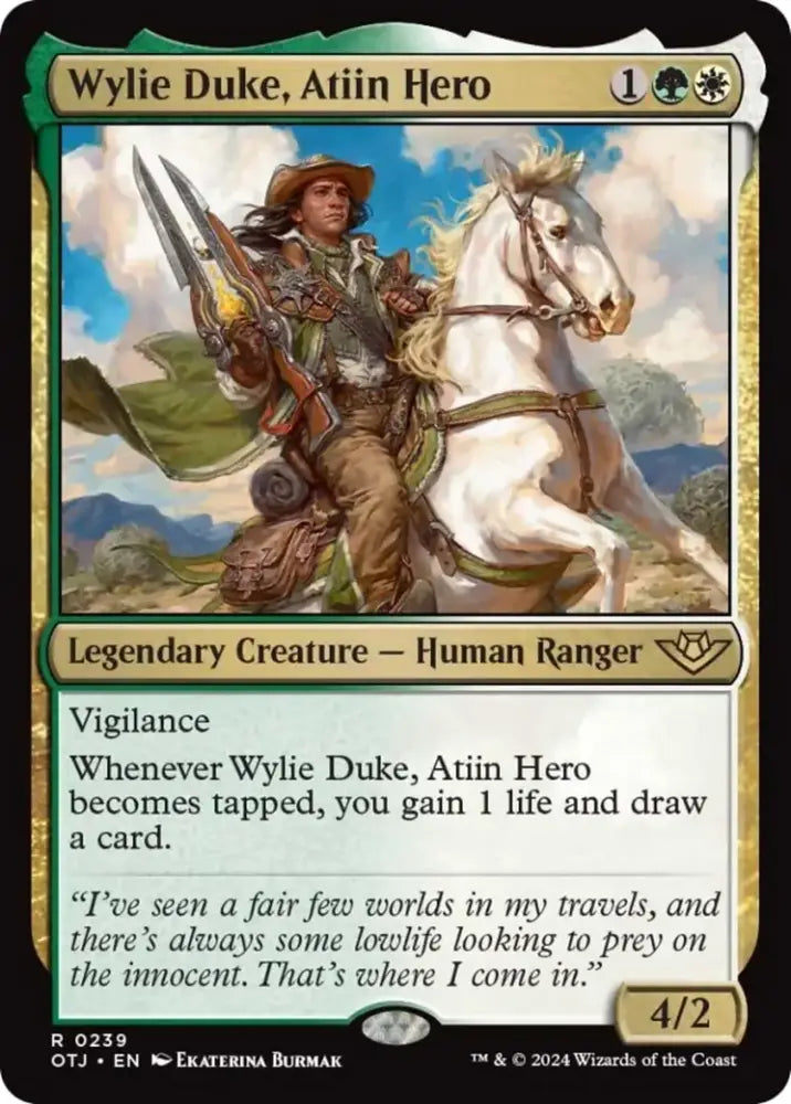 Wylie Duke Atiin Hero [Outlaws of Thunder Junction] - MTG Single