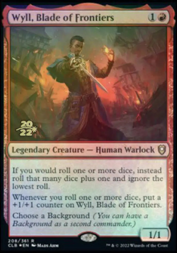 Wyll Blade of Frontiers [Commander Legends: Battle for Baldur’s Gate Prerelease Promos] - MTG Single