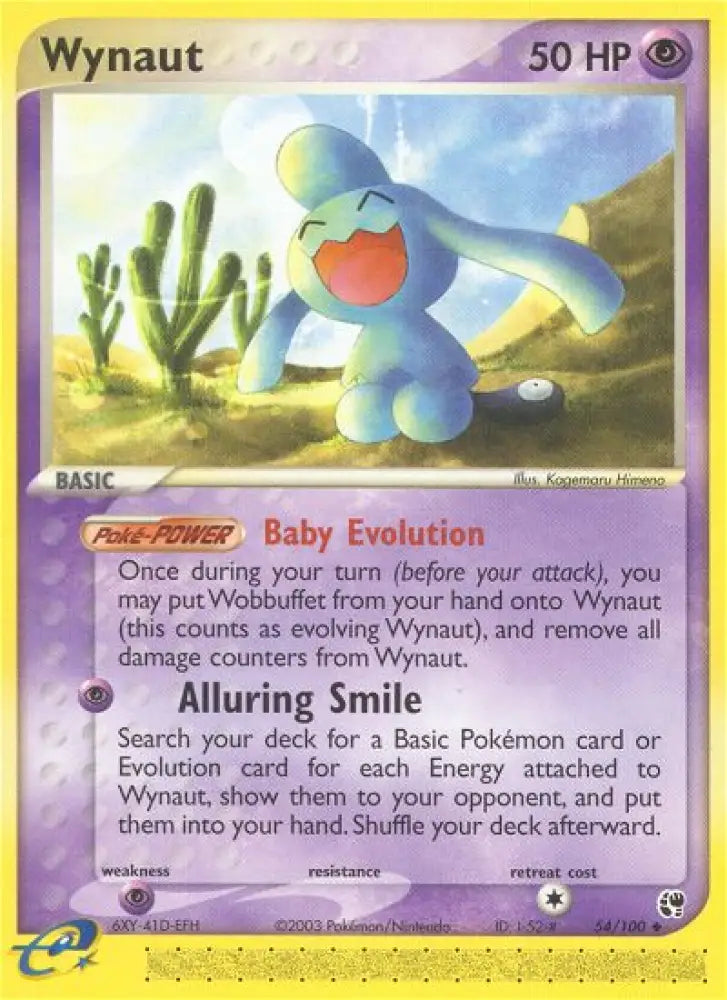 Wynaut (54/100) [EX: Sandstorm] - Pokemon Single