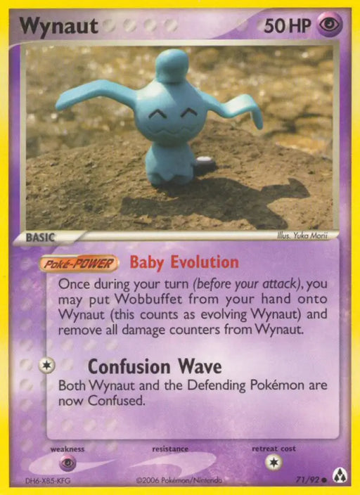 Wynaut (71/92) [EX: Legend Maker] - Pokemon Single