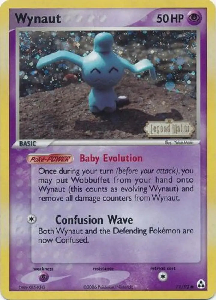 Wynaut (71/92) (Stamped) [EX: Legend Maker] - Pokemon Single