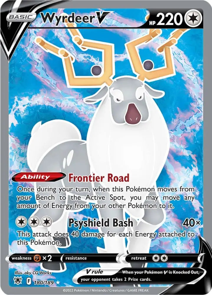 Wyrdeer V (180/189) [Sword & Shield: Astral Radiance] - Pokemon Single