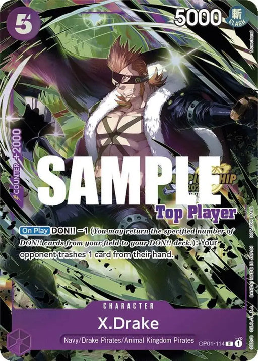 X.Drake (CS 2023 Top Players Pack) (OP01-114) [One Piece Promotion Cards]