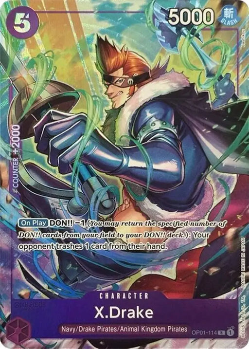 X.Drake (Premium Card Collection -Best Selection Vol. 2-) (OP01-114) [One Piece Promotion Cards]