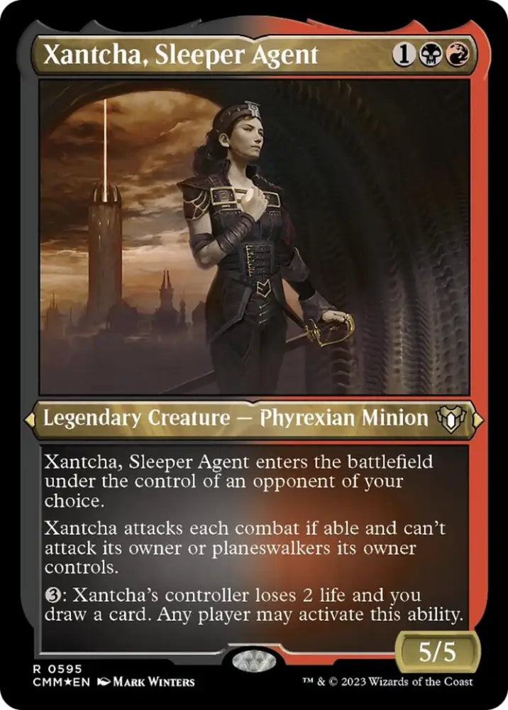 Xantcha Sleeper Agent (Foil Etched) [Commander Masters] - MTG Single
