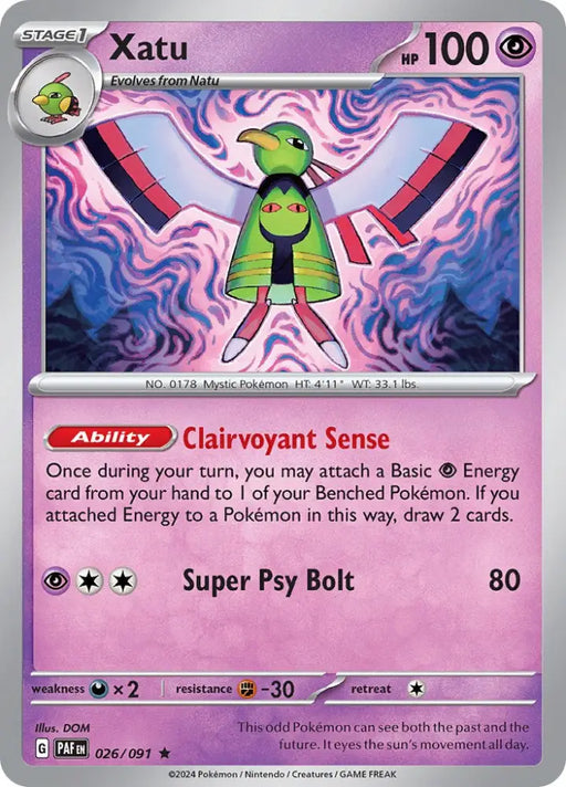 Xatu (026/091) [Scarlet & Violet: Paldean Fates] - Pokemon Single