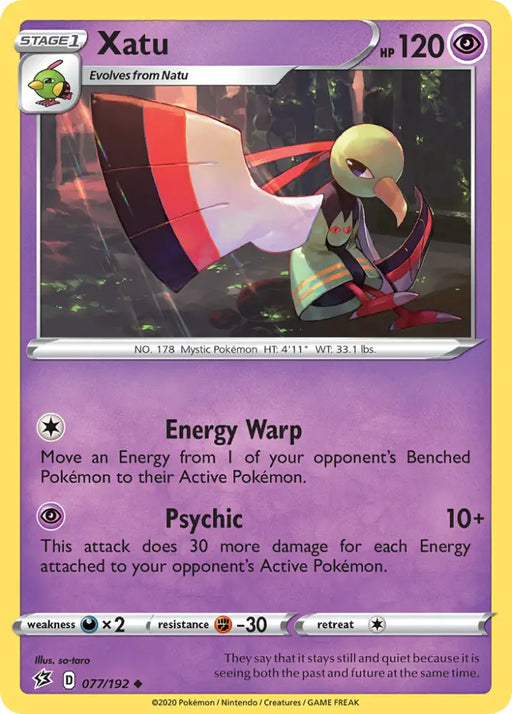 Xatu (077/192) [Sword & Shield: Rebel Clash] - Pokemon Single