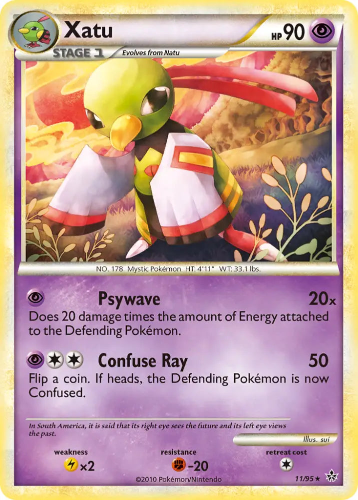 Xatu (11/95) [HeartGold & SoulSilver: Unleashed] - Pokemon Single