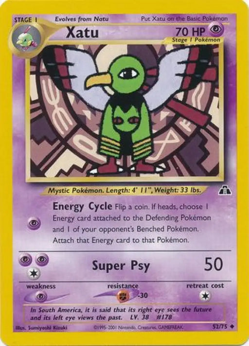 Xatu (52/75) [Neo Discovery Unlimited] - Pokemon Single