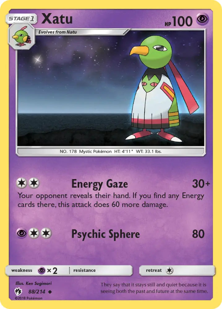 Xatu (88/214) [Sun & Moon: Lost Thunder] - Pokemon Single