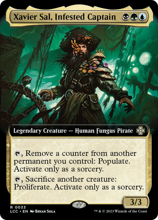 Xavier Sal Infested Captain (Extended Art) [The Lost Caverns of Ixalan Commander] - MTG Single