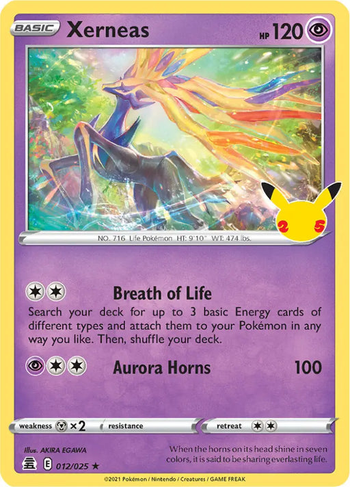Xerneas (012/025) [Celebrations: 25th Anniversary] - Pokemon Single