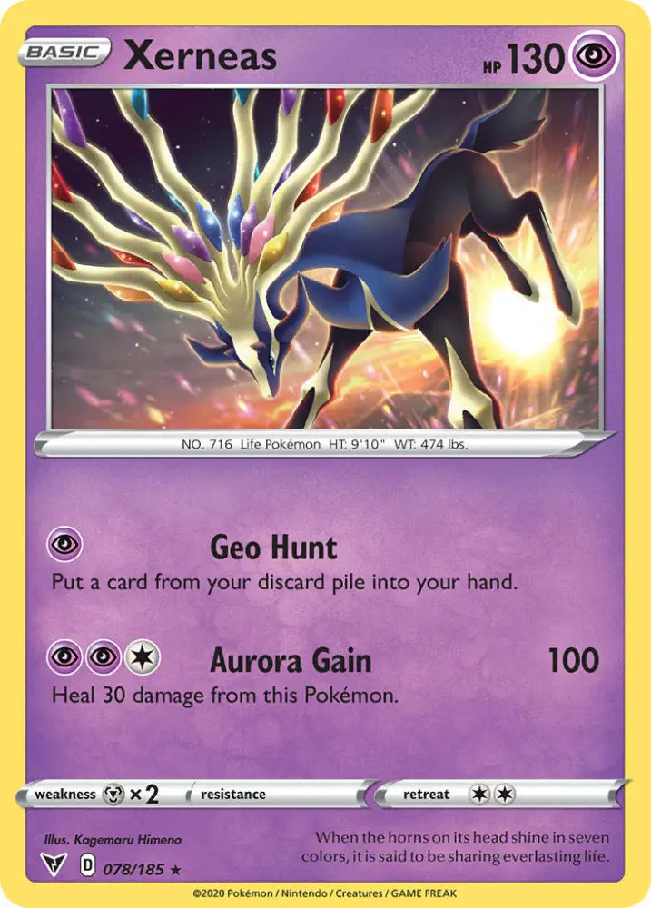Xerneas (078/185) [Sword & Shield: Vivid Voltage] - Pokemon Single