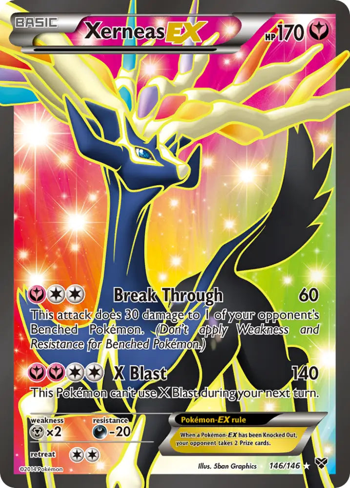 Xerneas EX (146/146) [XY: Base Set] - Pokemon Single