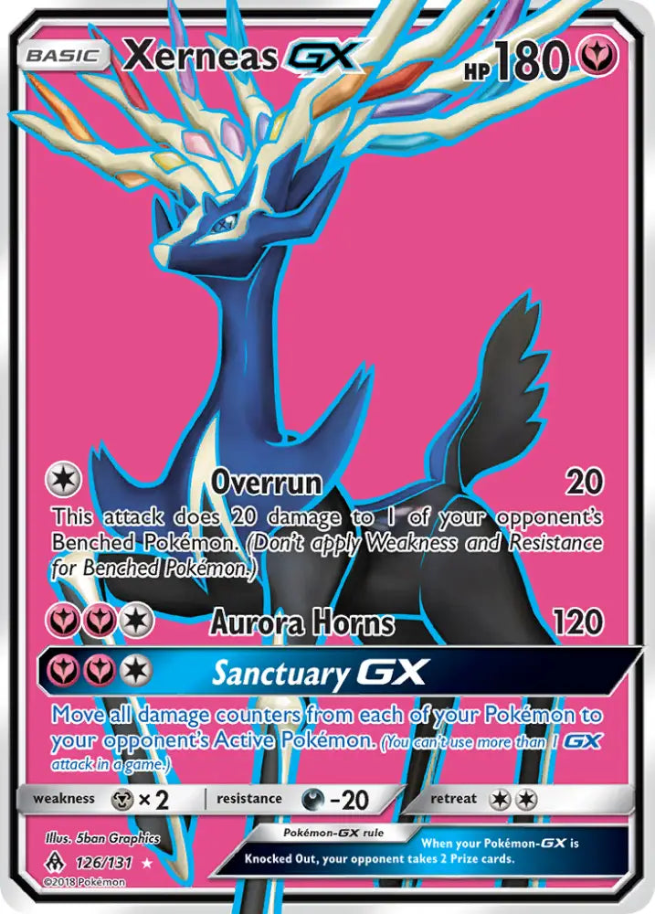 Xerneas GX (126/131) [Sun & Moon: Forbidden Light] - Pokemon Single
