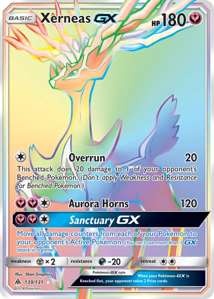 Xerneas GX (139/131) [Sun & Moon: Forbidden Light] - Pokemon Single