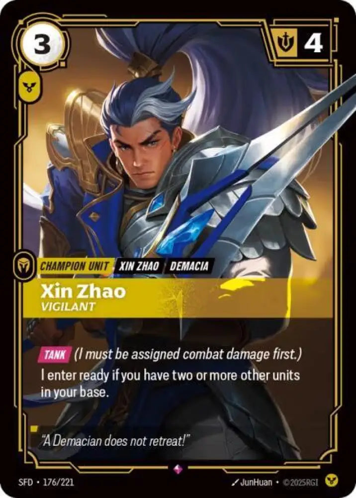 Xin Zhao - Vigilant (176/221) [Spiritforged]